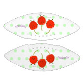 Cute springing red cherries cartoon illustratie american football (Panelen)