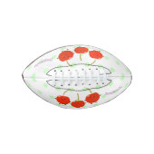 Cute springing red cherries cartoon illustratie american football (Voorkant)
