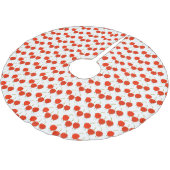 Cute springing red cherries cartoon illustratie kerstboom rok (Gekanteld)