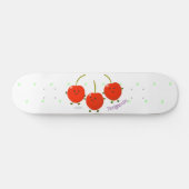 Cute springing red cherries cartoon illustratie persoonlijk skateboard (Horizontaal)