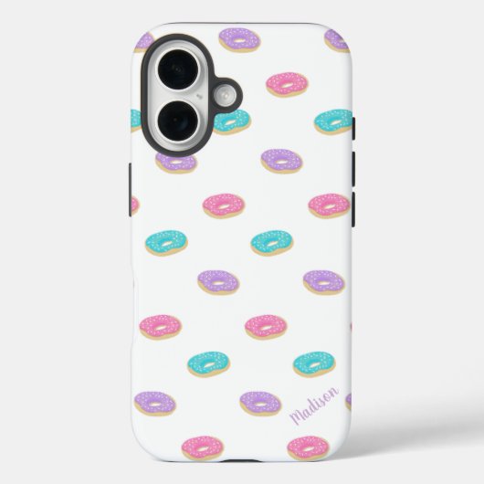 Cute Sprinkle Donuts Pattern Gepersonaliseerd Case-Mate iPhone Case (Achterkant)