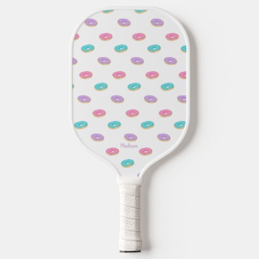 Cute Sprinkle Donuts Pattern Gepersonaliseerd Pickleball Paddle (Voorkant)