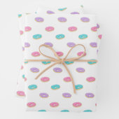Cute Sprinkle Donuts Pattern Inpakpapier Vel (In situ)