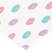 Cute Sprinkle Donuts Pattern Korte Tafelloper (Hoek)