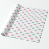 Cute Sprinkle Donuts Pattern Wrapping Cadeaupapier (Uitgerold)