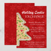 Cute Sprinkle Sugar Cookie Exchange Holiday nodigt Kaart (Voorkant / Achterkant)