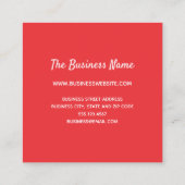 Cute Sprinkles Bakery Dessert Catering Pastry Chef Vierkante Visitekaartje (Achterkant)