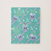 Cute Sprinkles en Cactus Fun Kinder Legpuzzel (Verticaal)