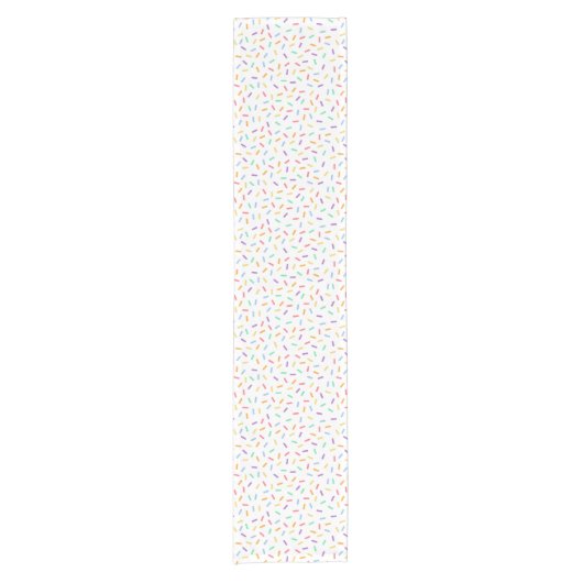 Cute sprinkles party betegelde table runner korte tafelloper (Voorkant)