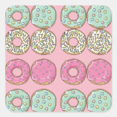 Cute Sprinted Frosted Donuts Stickers (Voorkant)