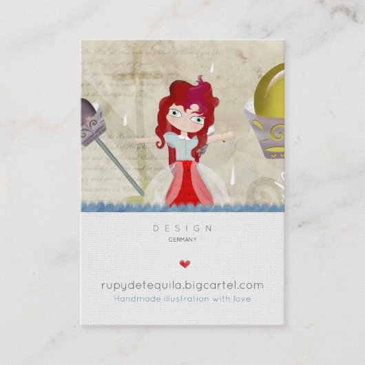 Cute sproytale Doll Visitekaartjes (Voorkant)