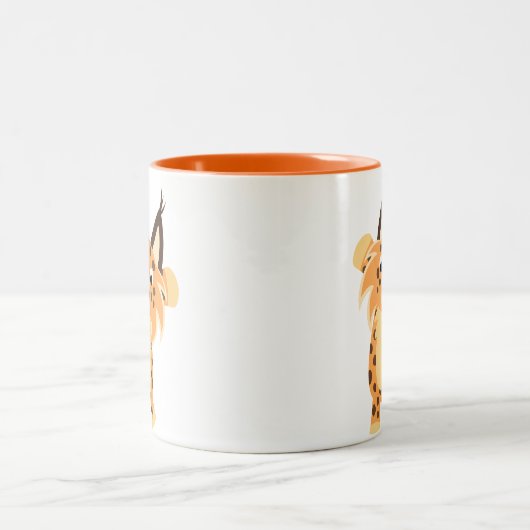 Cute Spunky Cartoon Bobcat Mok (Center)