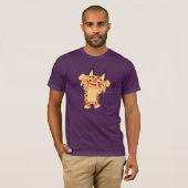 Cute Spunky Cartoon Bobcat T-Shirt (Voorkant volledig)
