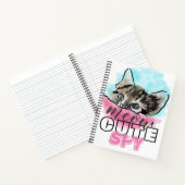 "CUTE SPY" | Funny Cute Kitten Pink Blue Notitieboek (Binnen)
