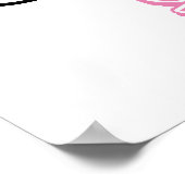 "CUTE SPY" | Funny Cute Kitten Pink Blue Poster (Hoek)