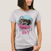 "CUTE SPY" | Funny Cute Kitten T-shirt (Voorkant)