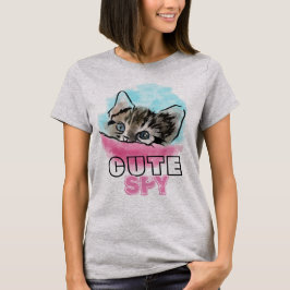 "CUTE SPY" | Funny Cute Kitten T-shirt