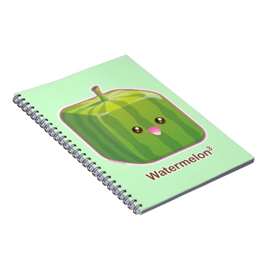 Cute Square Watermelon Notitieboek (Rechterzijde)