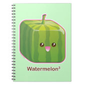 Cute Square Watermelon Notitieboek (Voorkant)