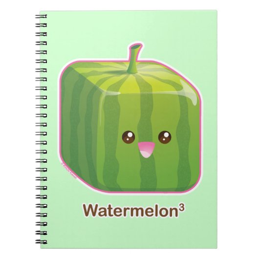 Cute Square Watermelon Notitieboek (Voorkant)