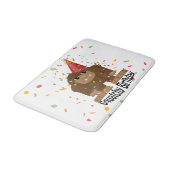 Cute Squatchy Birthday Bigfoot Badmat (Gekanteld)