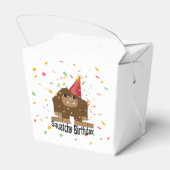 Cute Squatchy Birthday Bigfoot Bedankdoosjes (Achterkant)