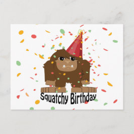 Cute Squatchy Birthday Bigfoot Briefkaart