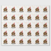 Cute Squatchy Birthday Bigfoot Cadeaupapier (Vlak)