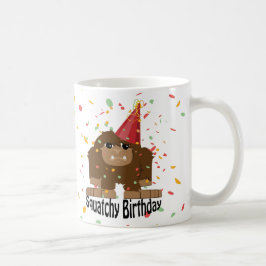 Cute Squatchy Birthday Bigfoot Koffiemok