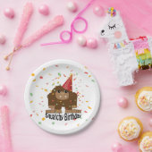Cute Squatchy Birthday Bigfoot Papieren Bordje (Feest)