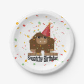 Cute Squatchy Birthday Bigfoot Papieren Bordje (Voorkant)