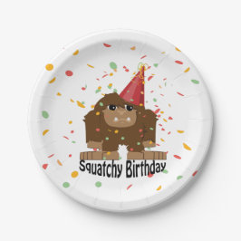 Cute Squatchy Birthday Bigfoot Papieren Bordje