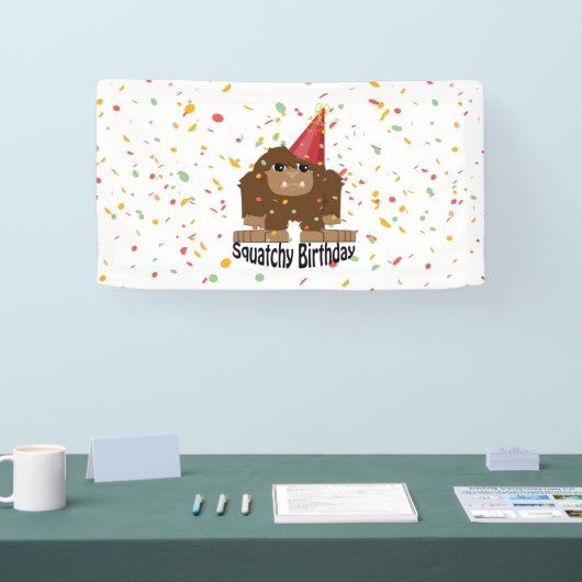 Cute Squatchy Birthday Bigfoot Spandoek (Beurs)