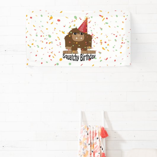 Cute Squatchy Birthday Bigfoot Spandoek (Insitu)
