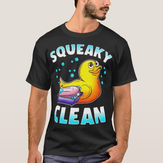 Cute Squeaky Clean Rubber Duck Time Duck 0957 T-shirt (Voorkant)