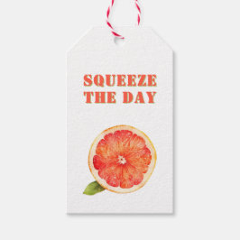 Cute Squeeze the Day Citrus Grapefruit Summer Cadeaulabel