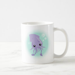 Cute Squid Coffee Mok