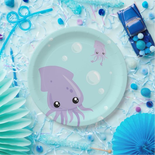 Cute Squid Paper Bord (Feest)