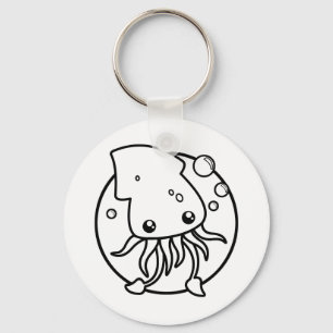 Cute Squid Sleutelhanger
