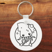 Cute Squid Sleutelhanger (Voorkant)