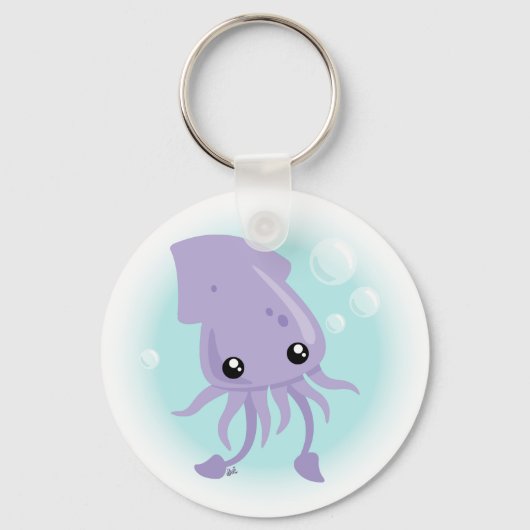 Cute Squid Sleutelhanger (Voorkant)