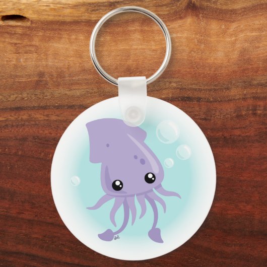 Cute Squid Sleutelhanger (Voorkant)