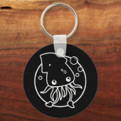 Cute Squid Sleutelhanger (Voorkant)