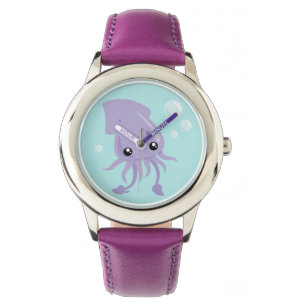 Cute Squid Watch Horloge