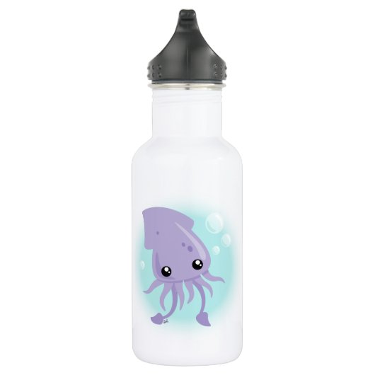 Cute Squid Water Fles (Rechts)