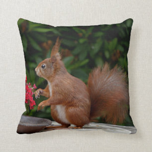 Cute Squirrel Aangepast Sierkussen