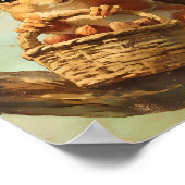 Cute Squirrel Autumn Safari Nursery Art Poster (Hoek)