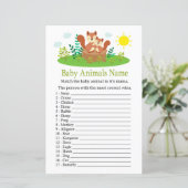 Cute Squirrel Baby Animals Name Game (Staand voorkant)