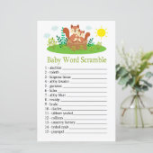 Cute Squirrel Baby word scramble game (Staand voorkant)