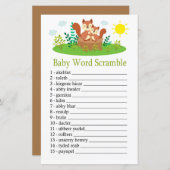 Cute Squirrel Baby word scramble game (Voorkant / Achterkant)